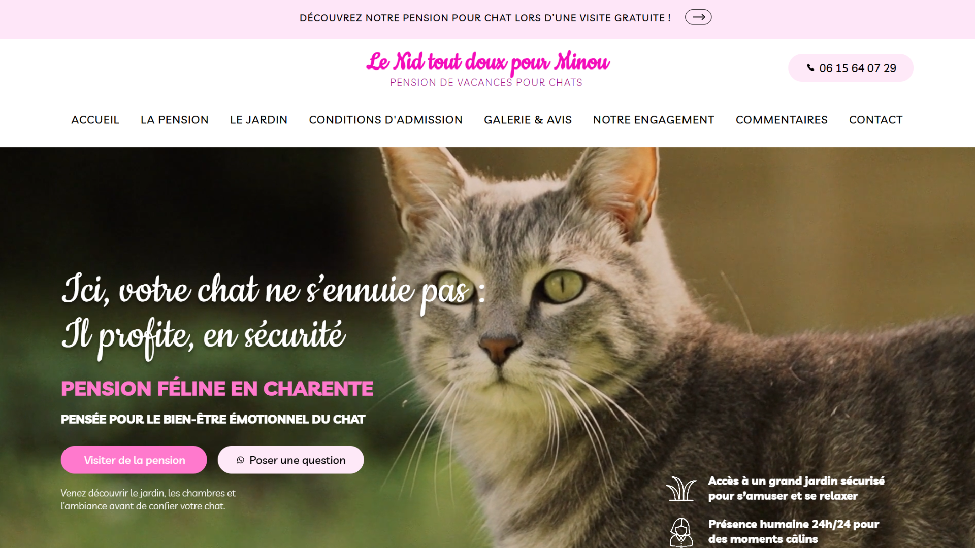 Aperçu du site Wix nidtoutdouxpourminou.com