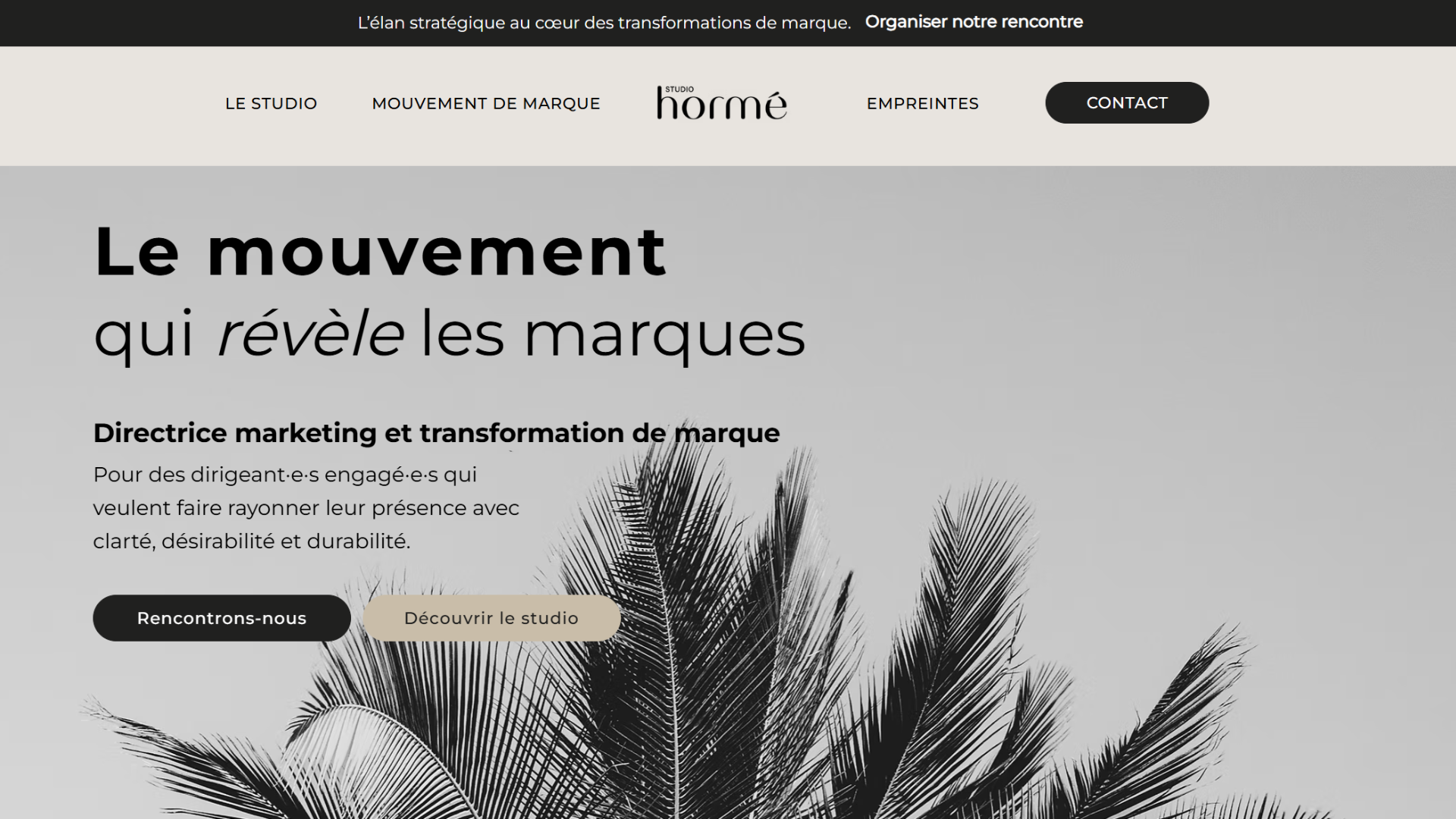 Aperçu du site Wix studiohorme.com