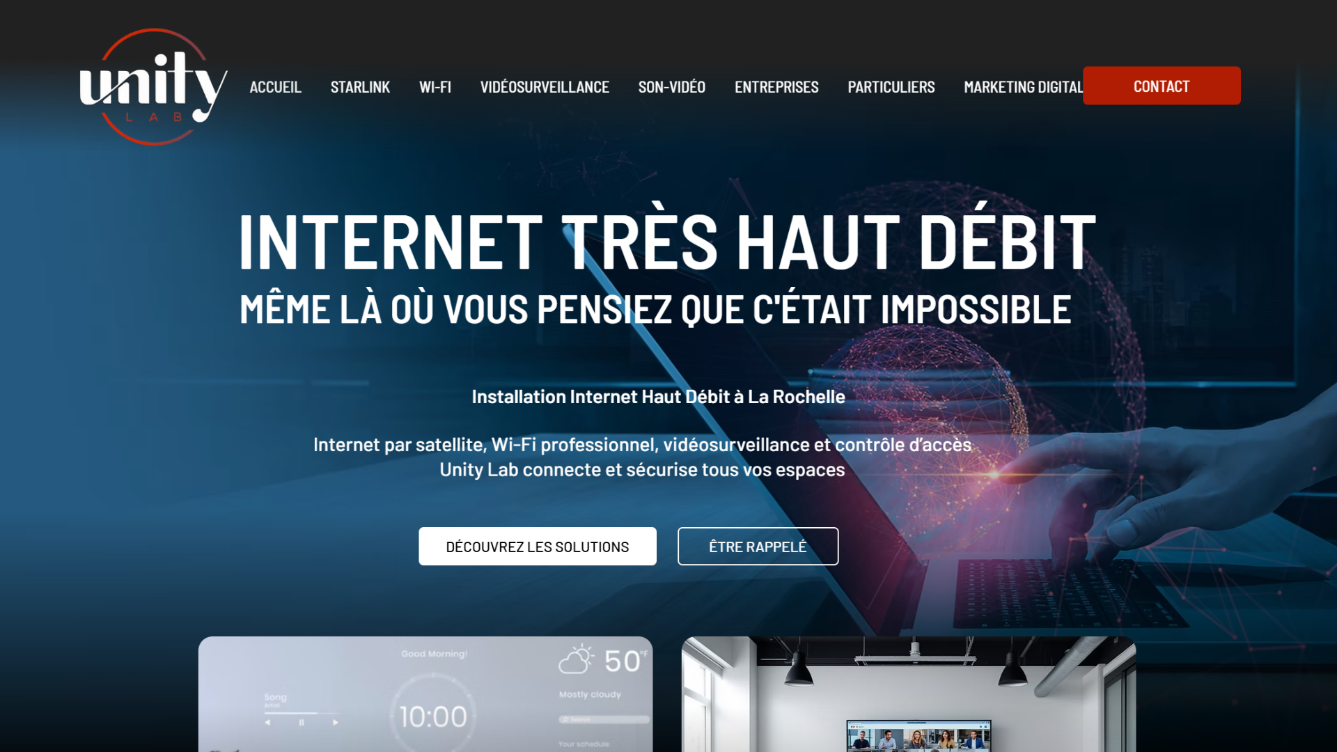 Aperçu du site Wix unitylab.fr